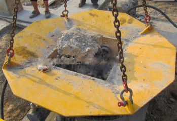 El triturador hidráulico de la pila del cortador de la pila del suelo del CE para el cuadrado grande llena TYSIM KP500S