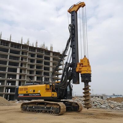 Perforadora rotativa KR300C con profundidad de perforación de 54 m, par de torsión de 320 kN.m y diámetro de perforación de 2500 mm para cimientos de gran altura
