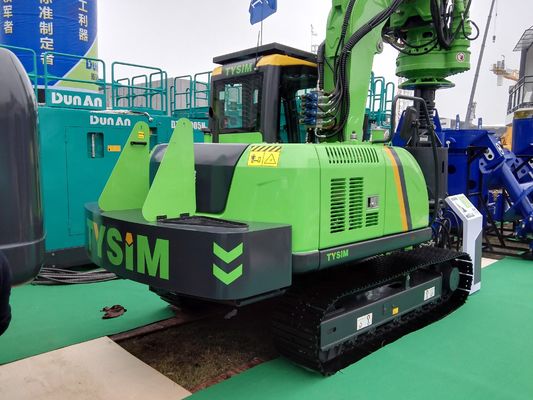 Máquina de empilado usada con sistema hidráulico de bucle cerrado, longitud máxima de la pila hasta 30 metros y motor ISUZU AA-6HK1XQP para el trabajo de fundación