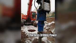 Perforación hidráulica de esquisto de arcilla con taladro de tierra de 500 mm Tysim