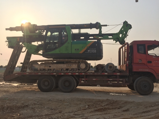Cummins F3.8 Estaca rotativa 2200 rpm 100kN Fuerza de empuje del cilindro de la multitud Estaca rotativa